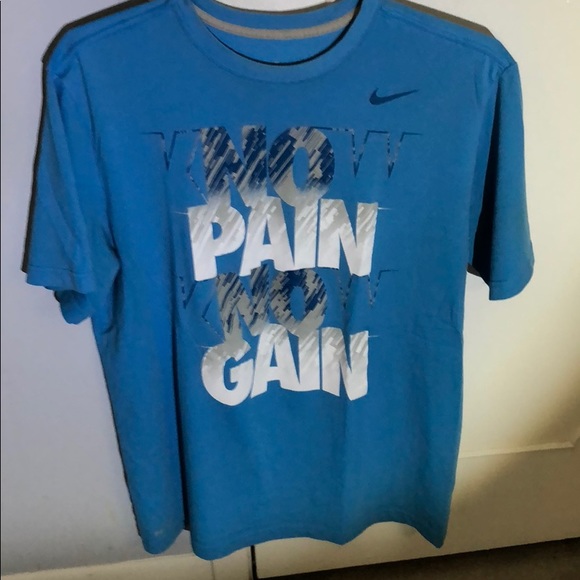 no pain no gain t shirt nike